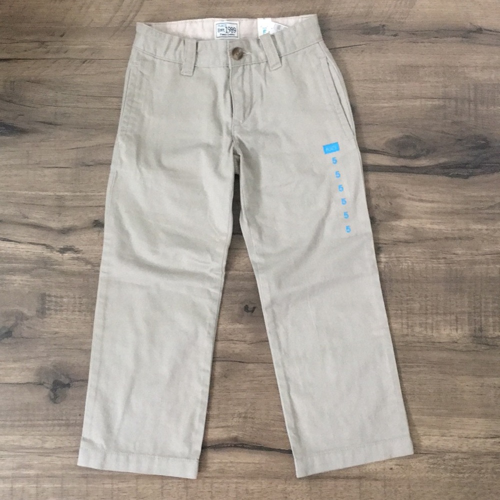 NEW The Children’s Place 5 khaki pants adjustable
